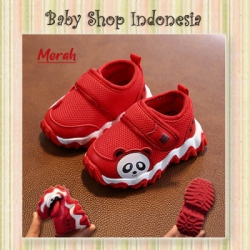 large S974 Sepatu Anak Sneakers Anak Keren Sepatu Anak Panda Merah